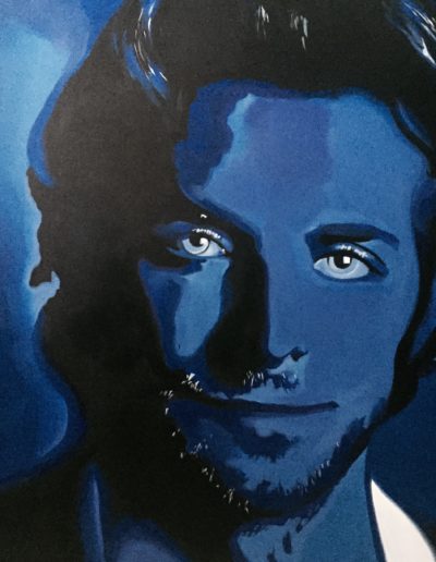 Bradley Cooper Actor Musician pop art by Mabel Vittini