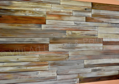 Hand Painted Faux Wood Planks Shiplap by Vitti Art Decor & Painting, Boca Raton FL
